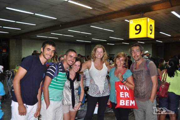 Encontro com a família Maggiotto no aeroporto de Fortaleza, eles indo para São Paulo e nós para Santiago, no Chile